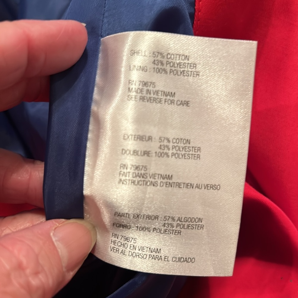 Michael Kors Small - Stylish Red Women's Jacket, Zip Front w/Detachable Hood. - Picture 9 of 11